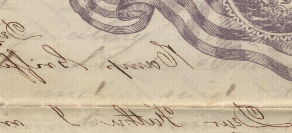 scan of Civil War era letter; "Dear Father"